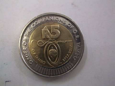 COIN : R5 SOUTH AFRICA 2017 ORDER OF THE COMPANIONS OF O.R.TAMBO 1917 - 2017